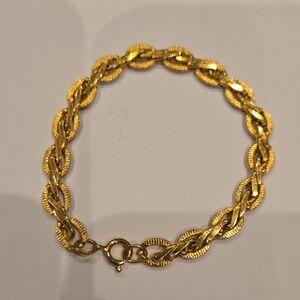 Avon Gold Textured Bracelet